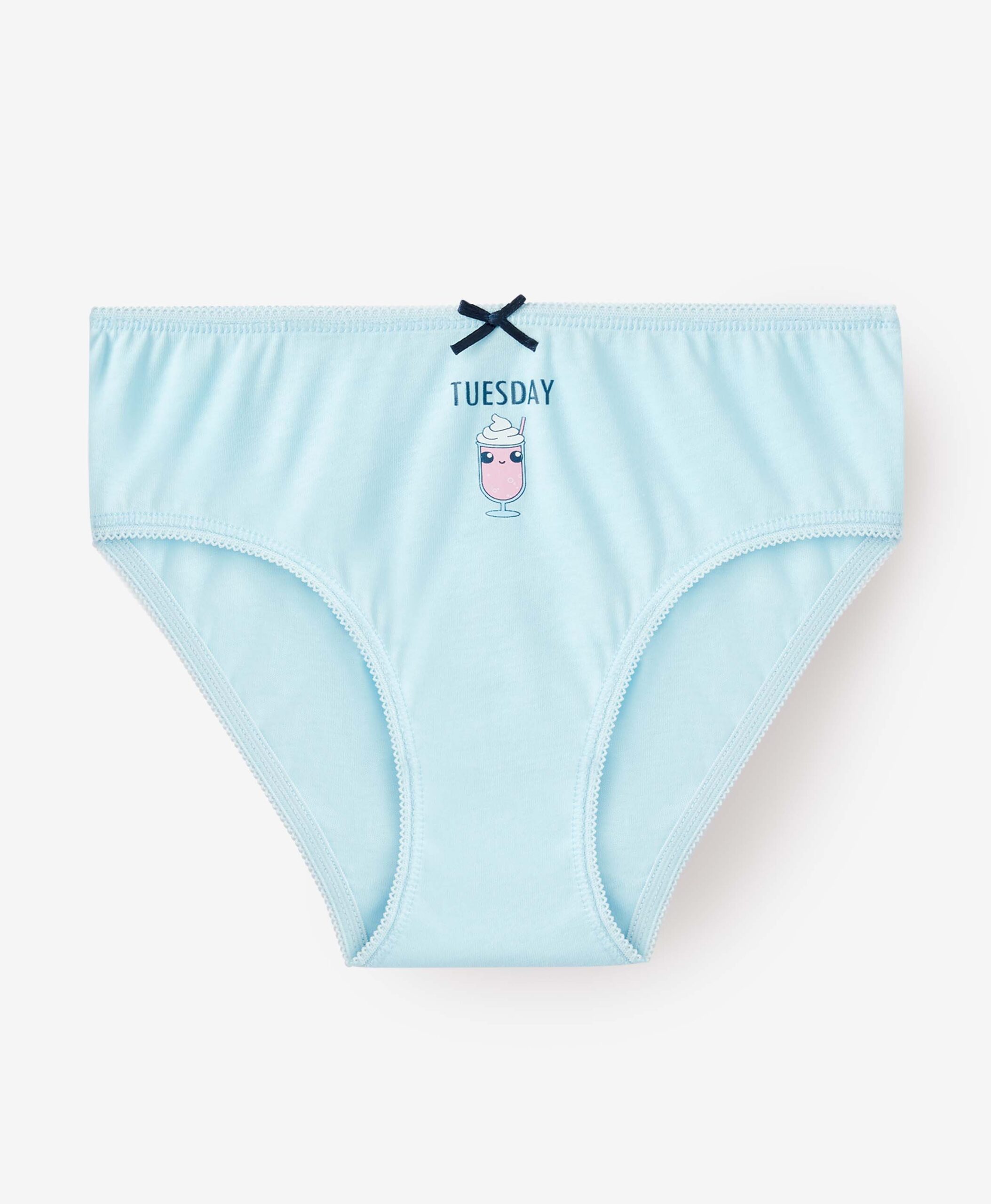 Unterhosen für Mädchen, 100% Baumwolle, 7er-Pack