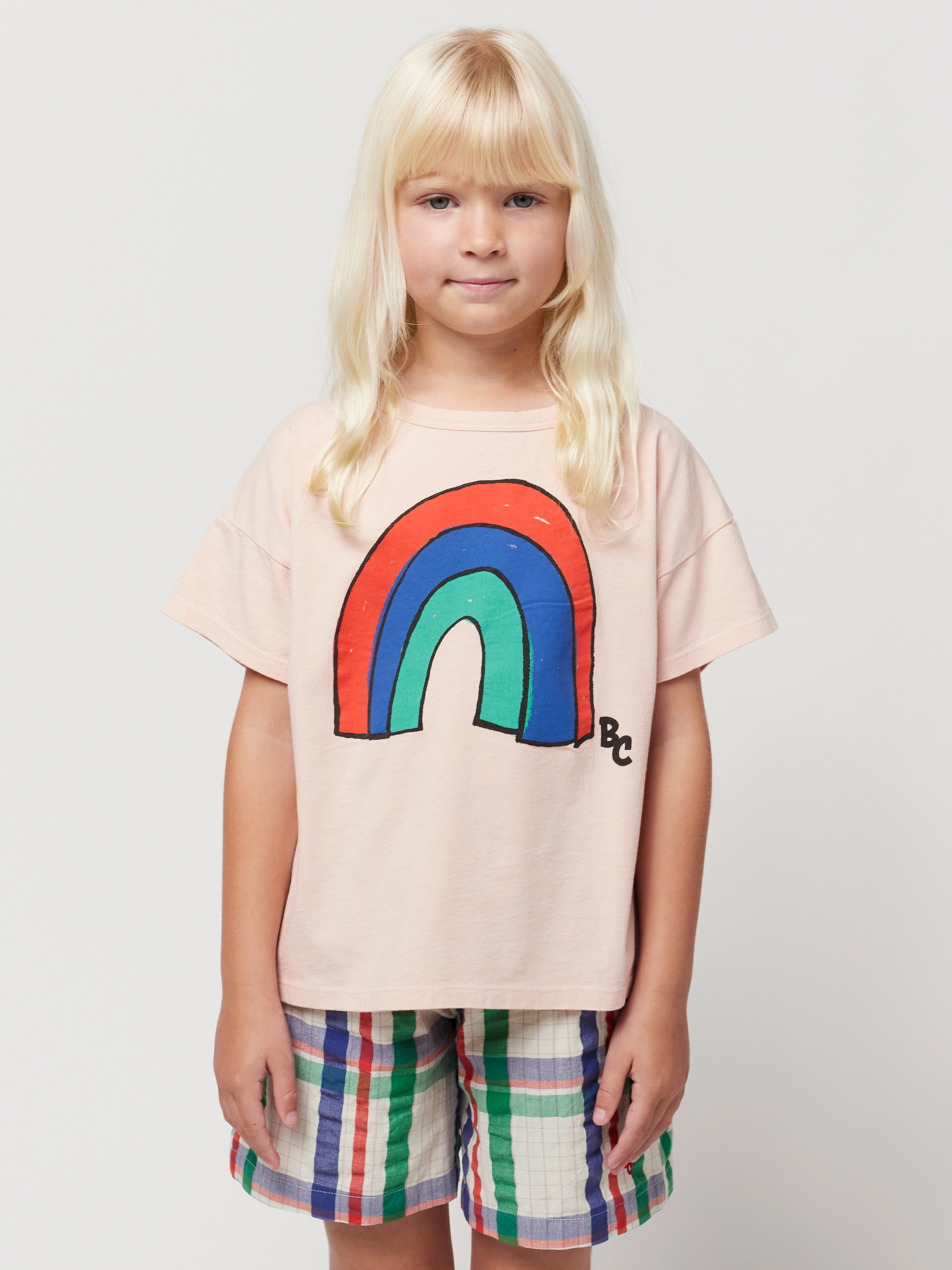 T-Shirt RAINBOW in light pink