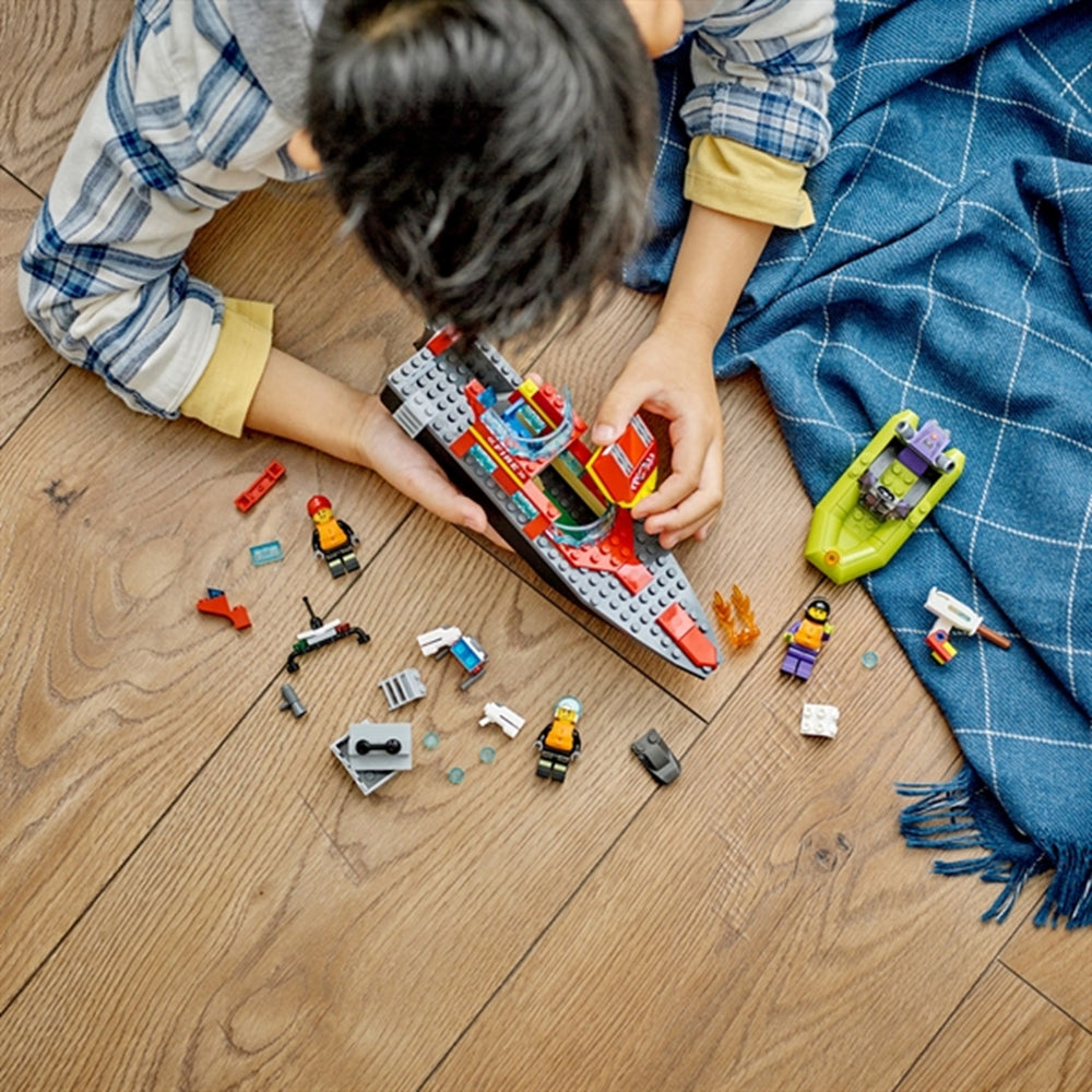 City Brandvæsnets Redningsbåd - LEGO® → Luksusbaby.dk