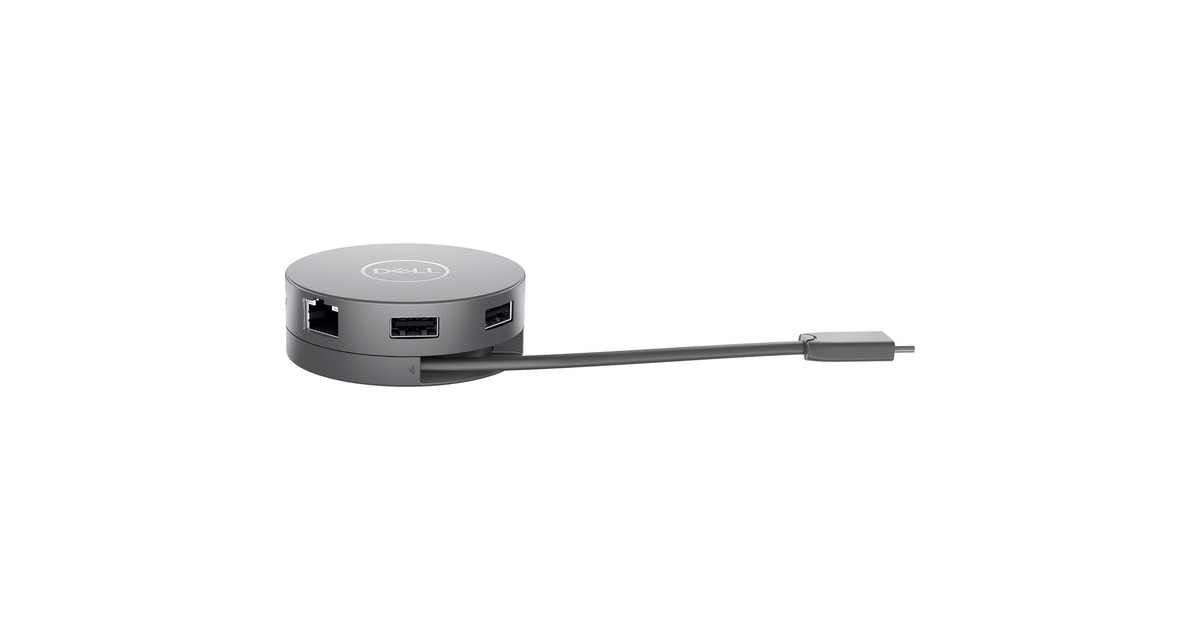 DellUSB-C mobiele adapter - DA310 dockingstation  (Zilver)
