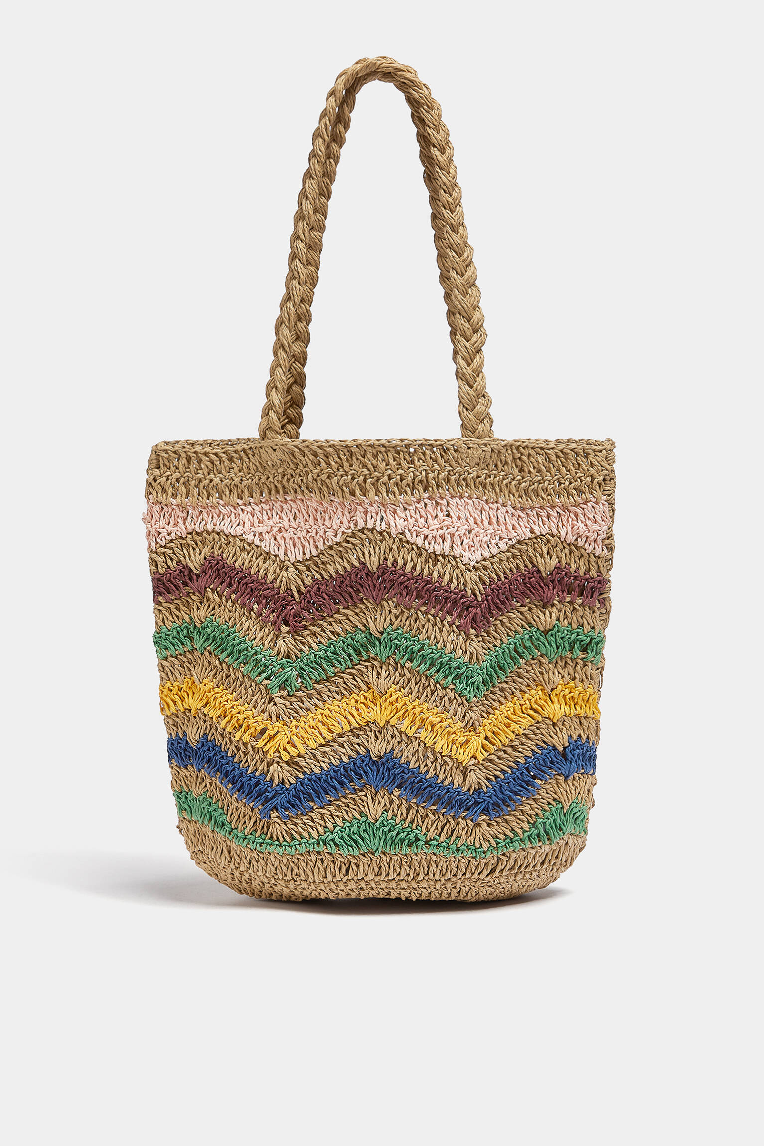 Sacola de compras de papel multicolorida - Multicolorida