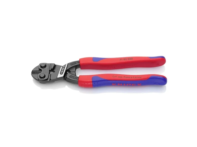 Knipex CoBolt, Boltskærertang, 5,2 mm, Krom-vanadium-stål, Plast, Blå, Rød, 62 mm