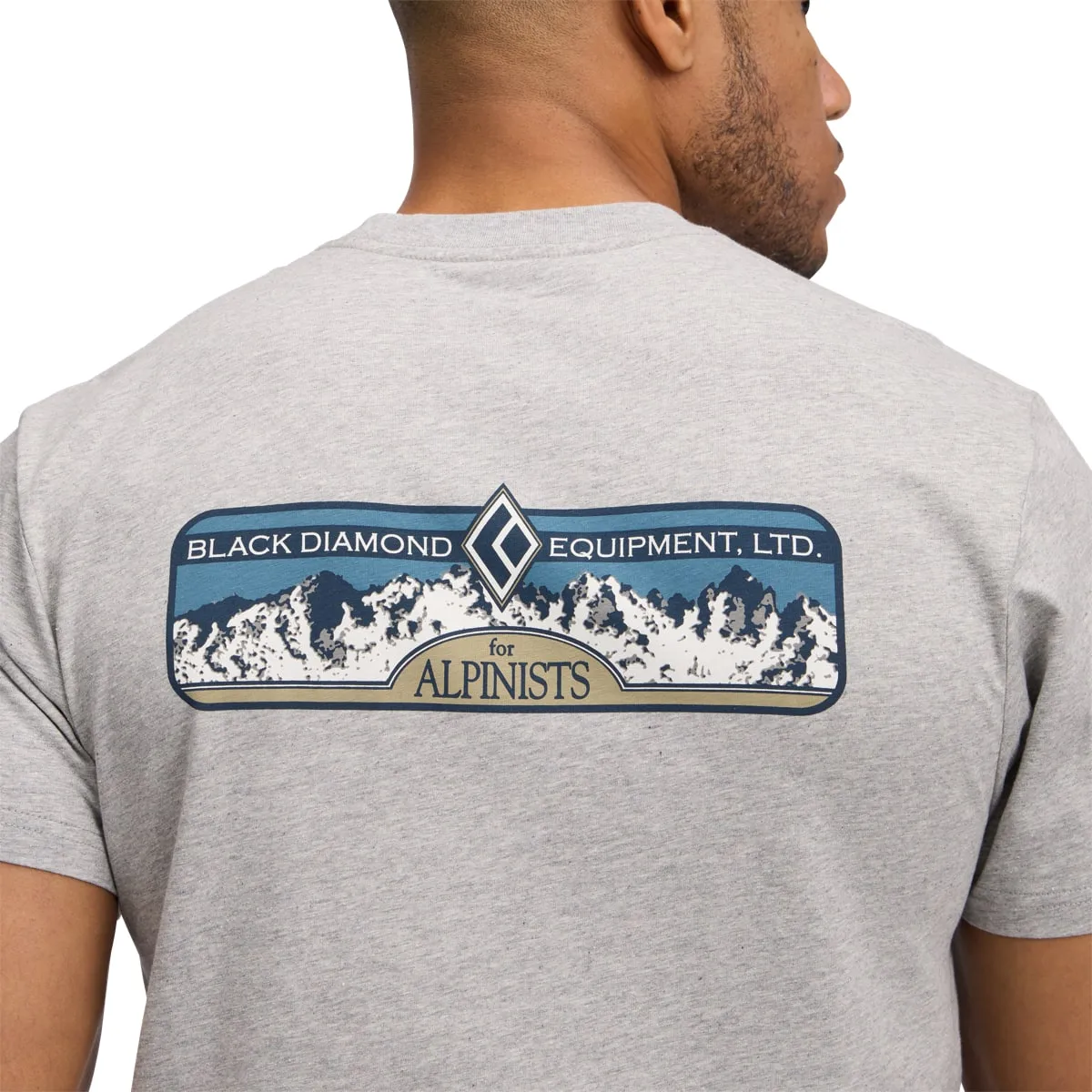 Black Diamond M Heritage Alpinist Ss Tee Nickel Heather