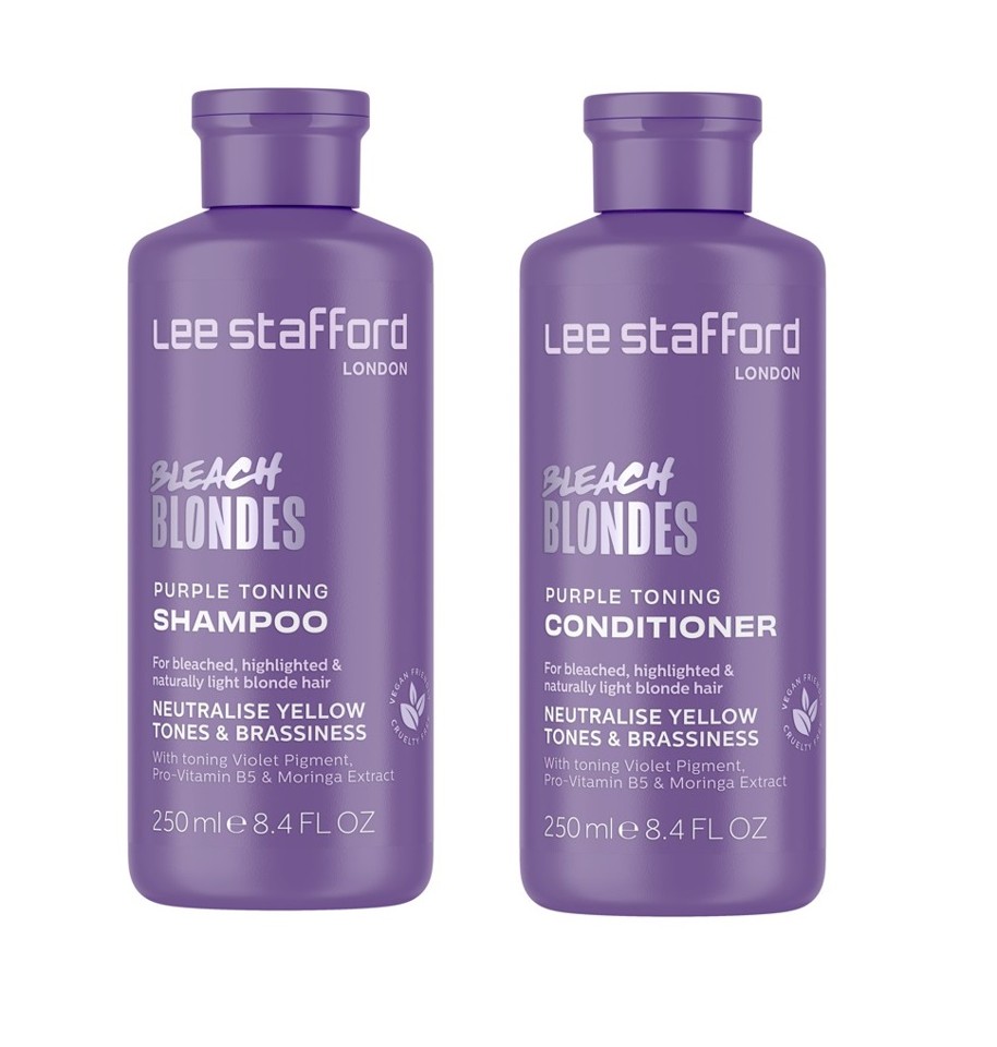 Lee Stafford - Bleach Blondes Purple Toning Shampoo 250 ml + Lee Stafford - Bleach Blondes Purple Toning Conditioner 250 ml