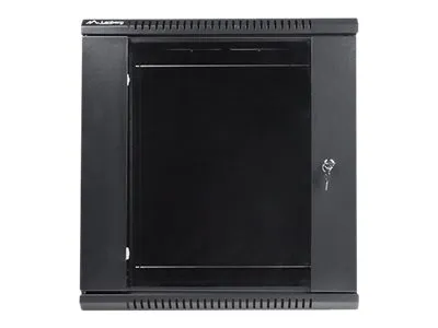 Lanberg - Rack kabinet - vægmonterbar - sort, RAL 9004 - 12U - 19