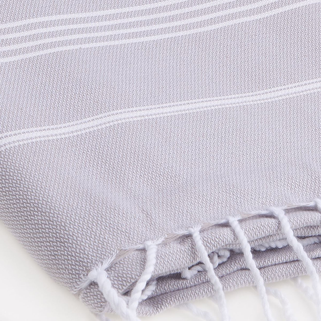 Febronie Fouta Classique Mykonos gris perle - 100x200 cm