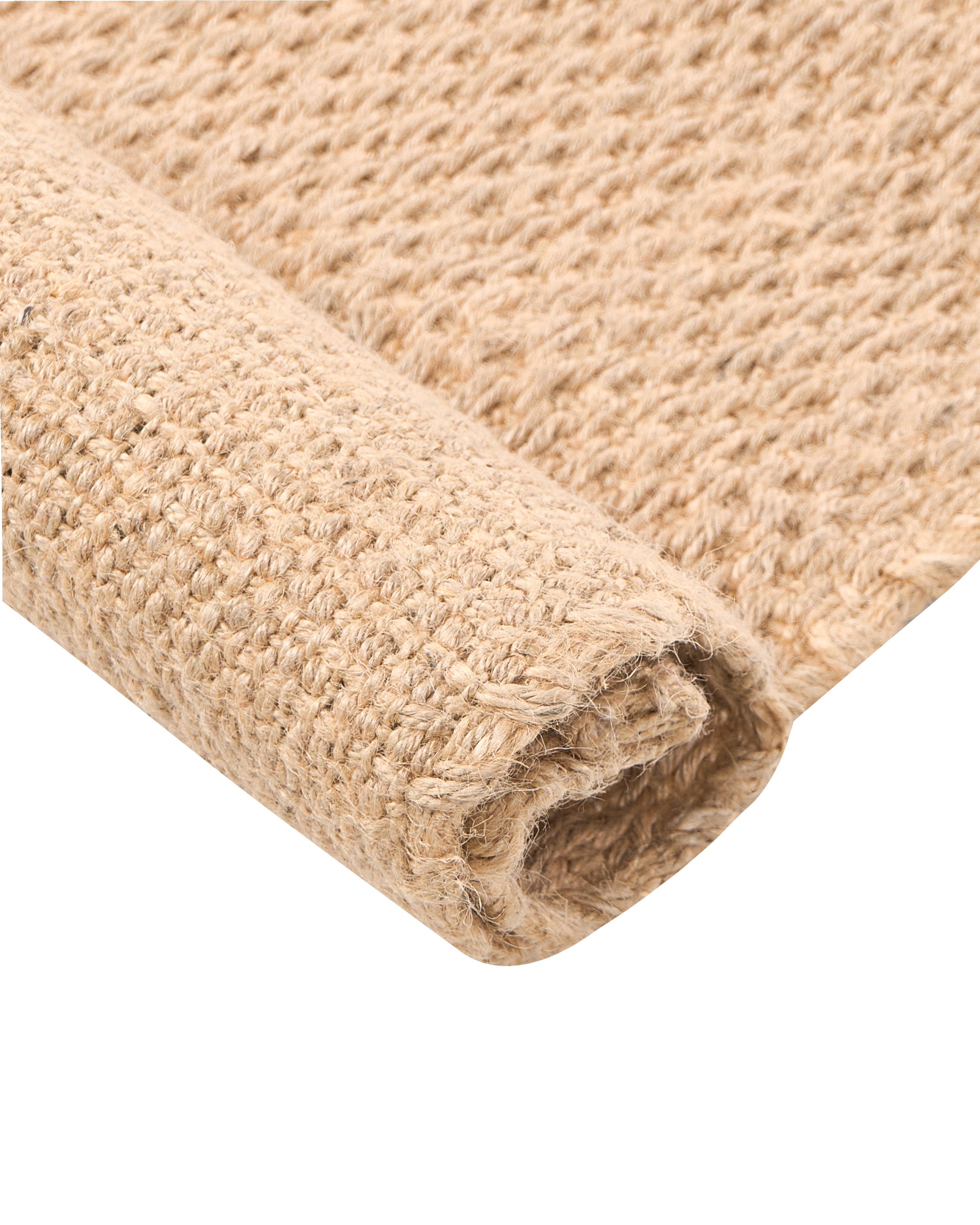 Vloerkleed NANDED Beige 80 x 300 cm Jute