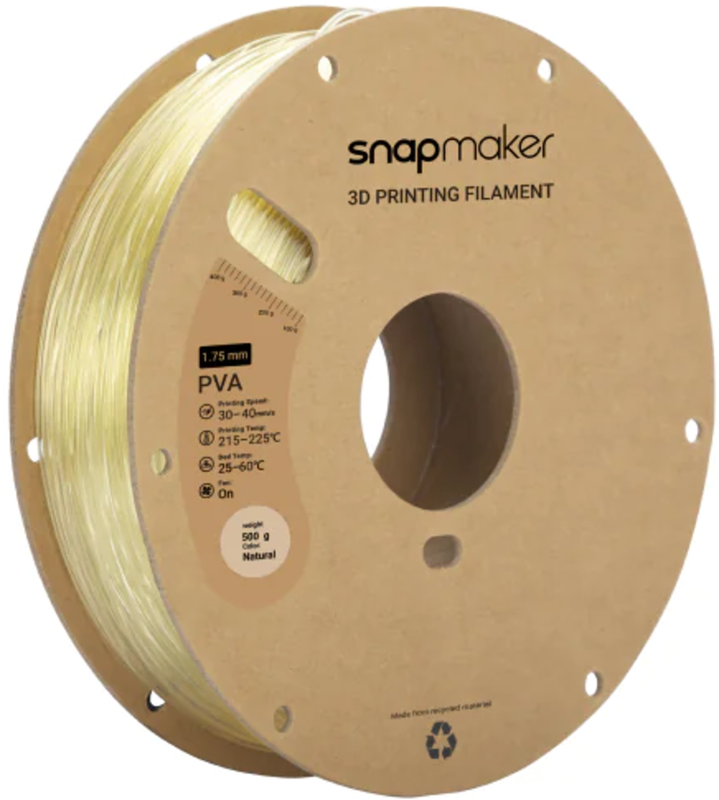 Snapmaker  PVA, 1,75 mm / 500 g    Wasserlösliches Trägermaterial