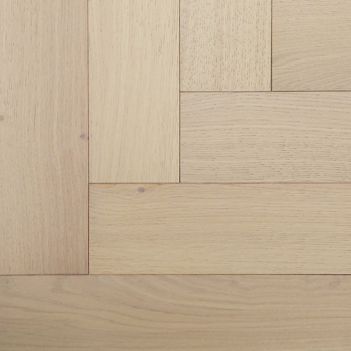 Parquet contrecollé clipsable Lulea bâtons rompus en chêne huilé naturel
