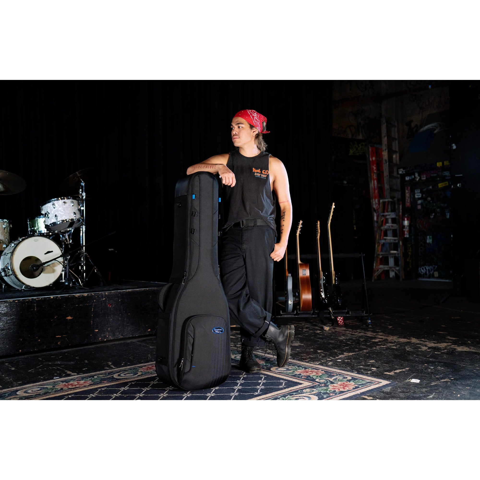 Reunion Blues RBC232B Continental Expedition Double Bass softcase voor 2 elektrische basgitaren