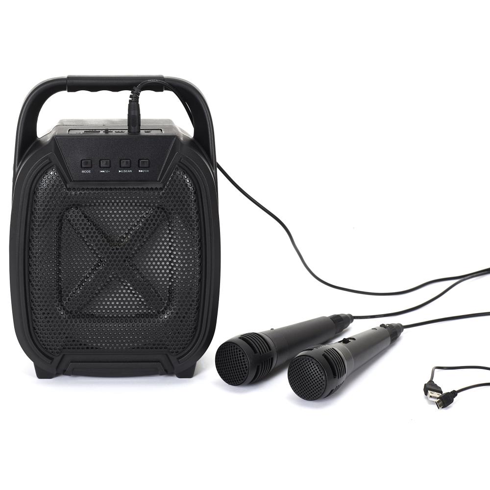 ENCEINTE SANS FIL 8W KARAOKE 2 MICROS INTEGRES