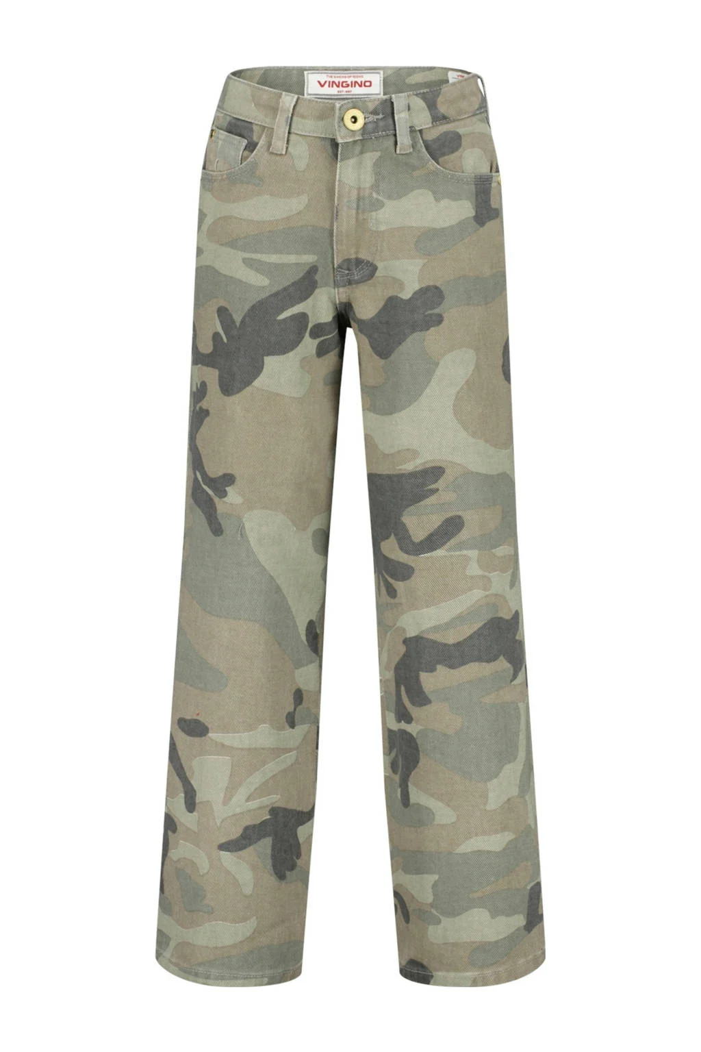 Vingino wide leg jeans groen