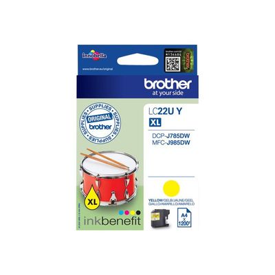 Brother LC22U - jaune - cartouche d'encre originale