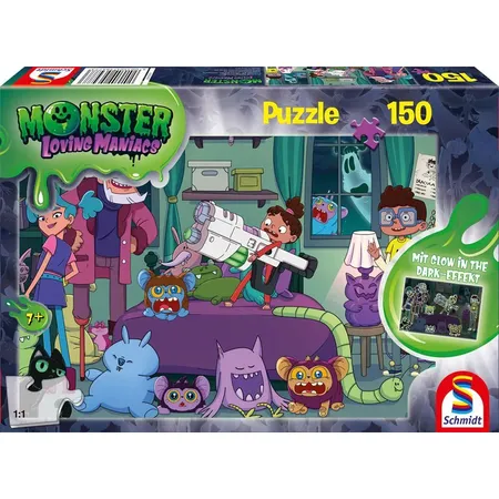 Schmidt Spiele Puzzle - Monster Loving Maniacs: Bo als Monsterjäger, 150 Teile
