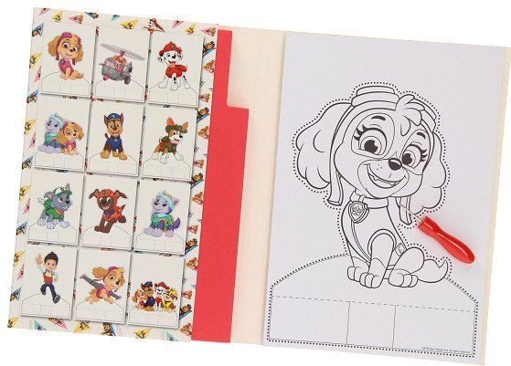 Paw Patrol - Prikblok - Kleurboek - Foam - Karton - 12 Pagina's