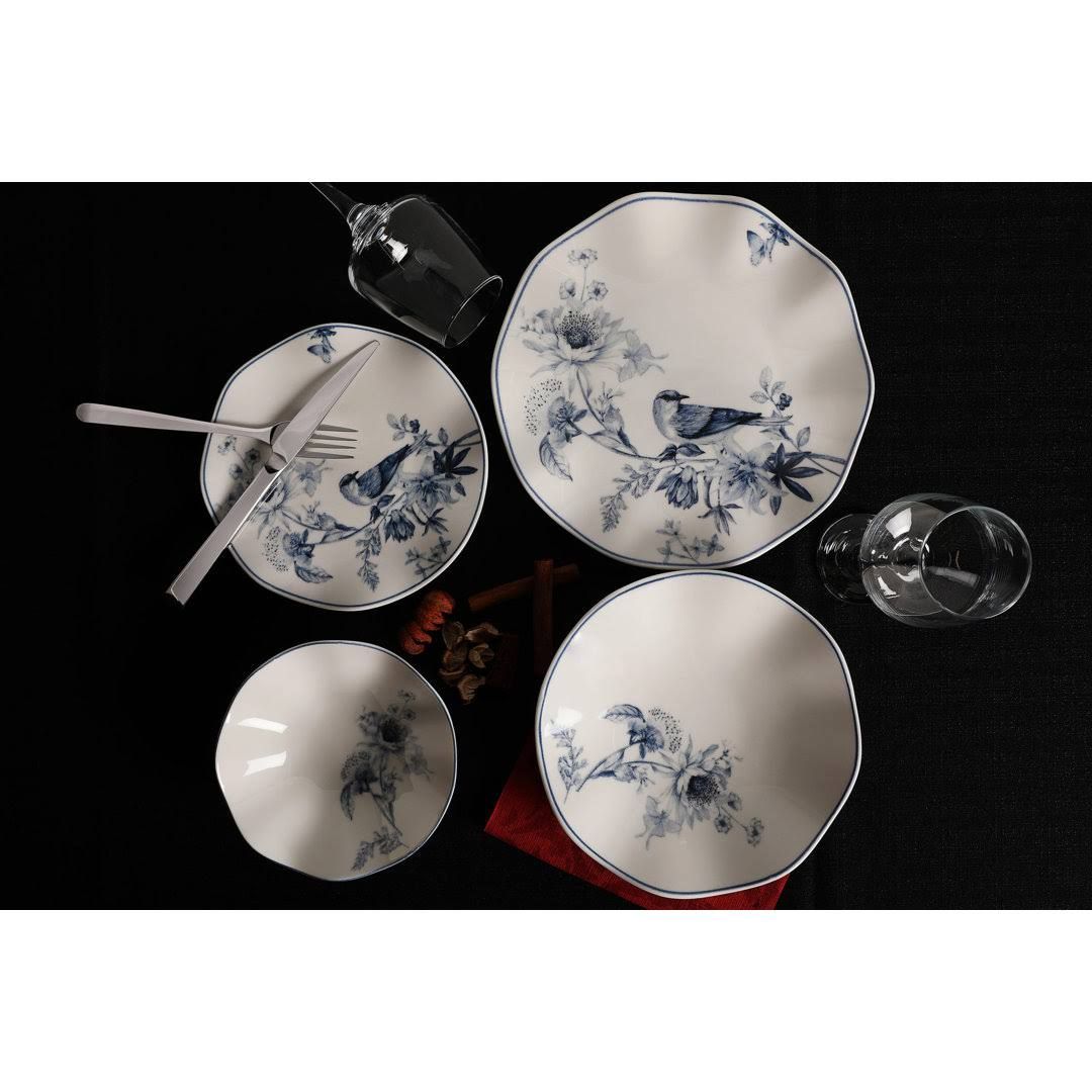 ophelia & co. Tuckerman 24 Piece Porcelain China Dinnerware Set