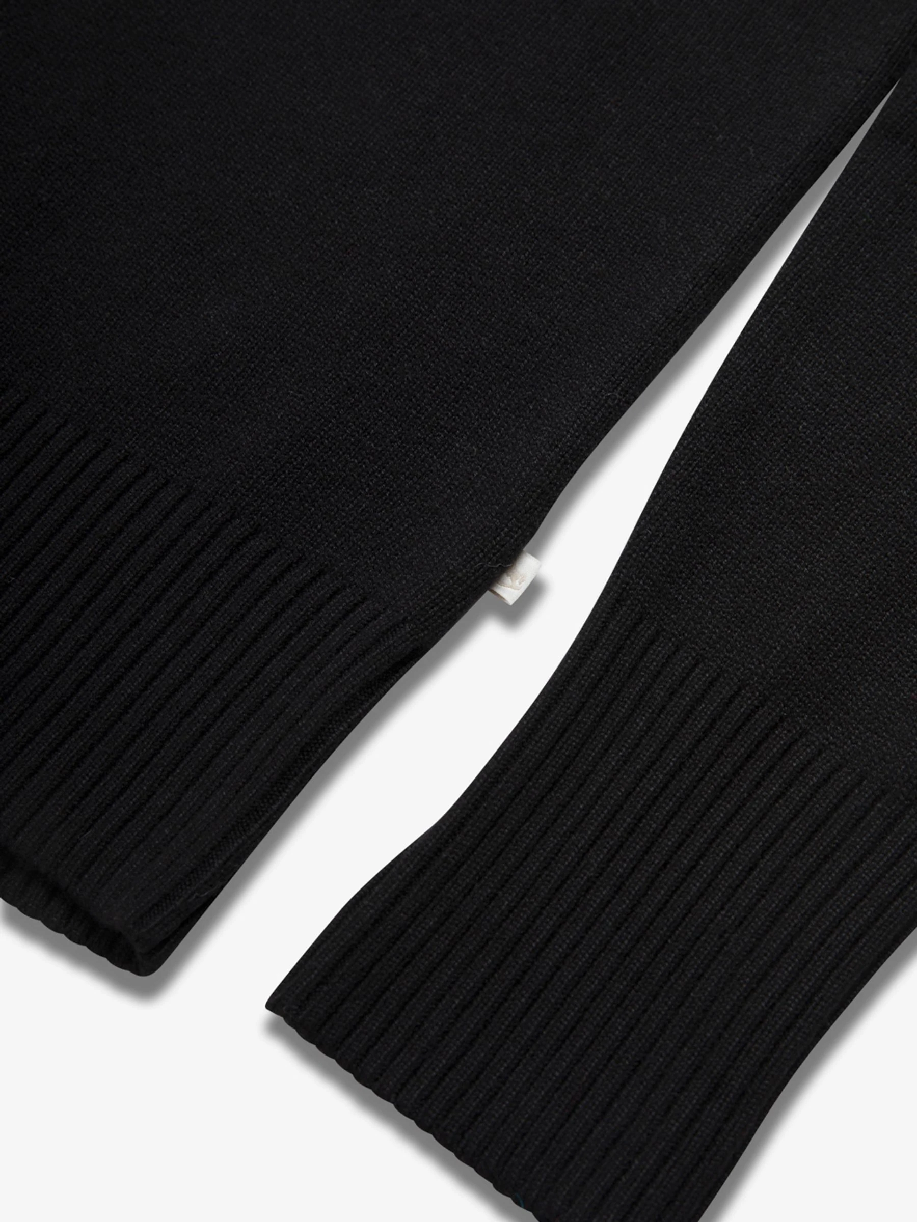 Zwart - The Little Tailor slim fit kersttrui met sneeuwvlokken