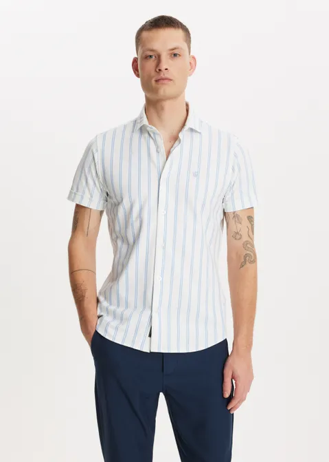 Overhemd met korte mouwen blauw (BLW.L)