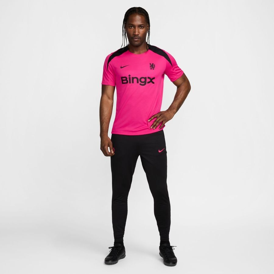 Chelsea T-shirt d'Entraînement Dri-FIT Strike 3ème - Rose/Noir