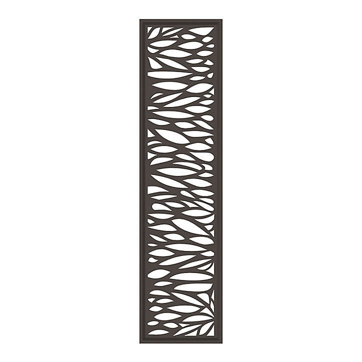 Décor feuille aluminium Neva anthracite
