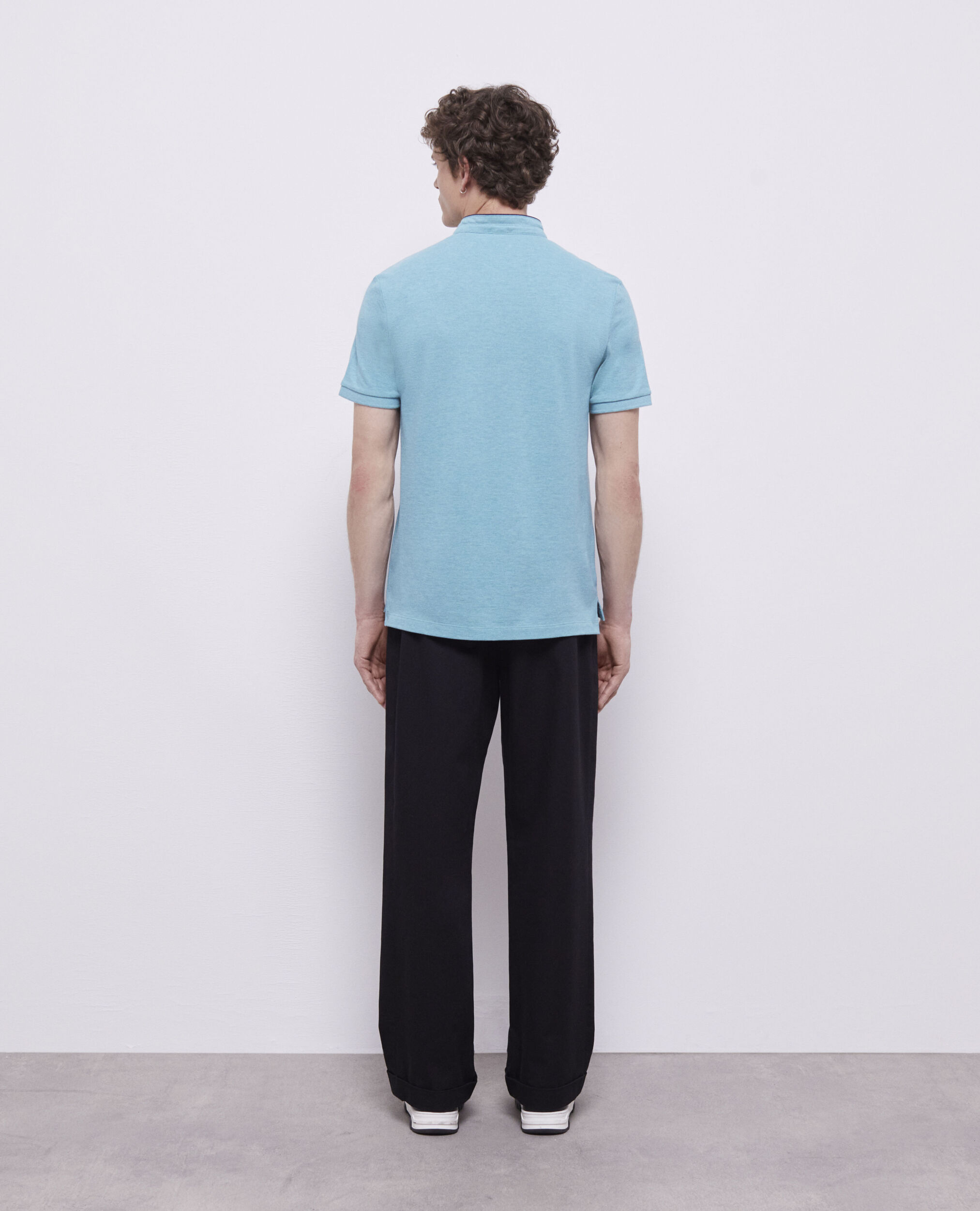 Polo col officier bleu