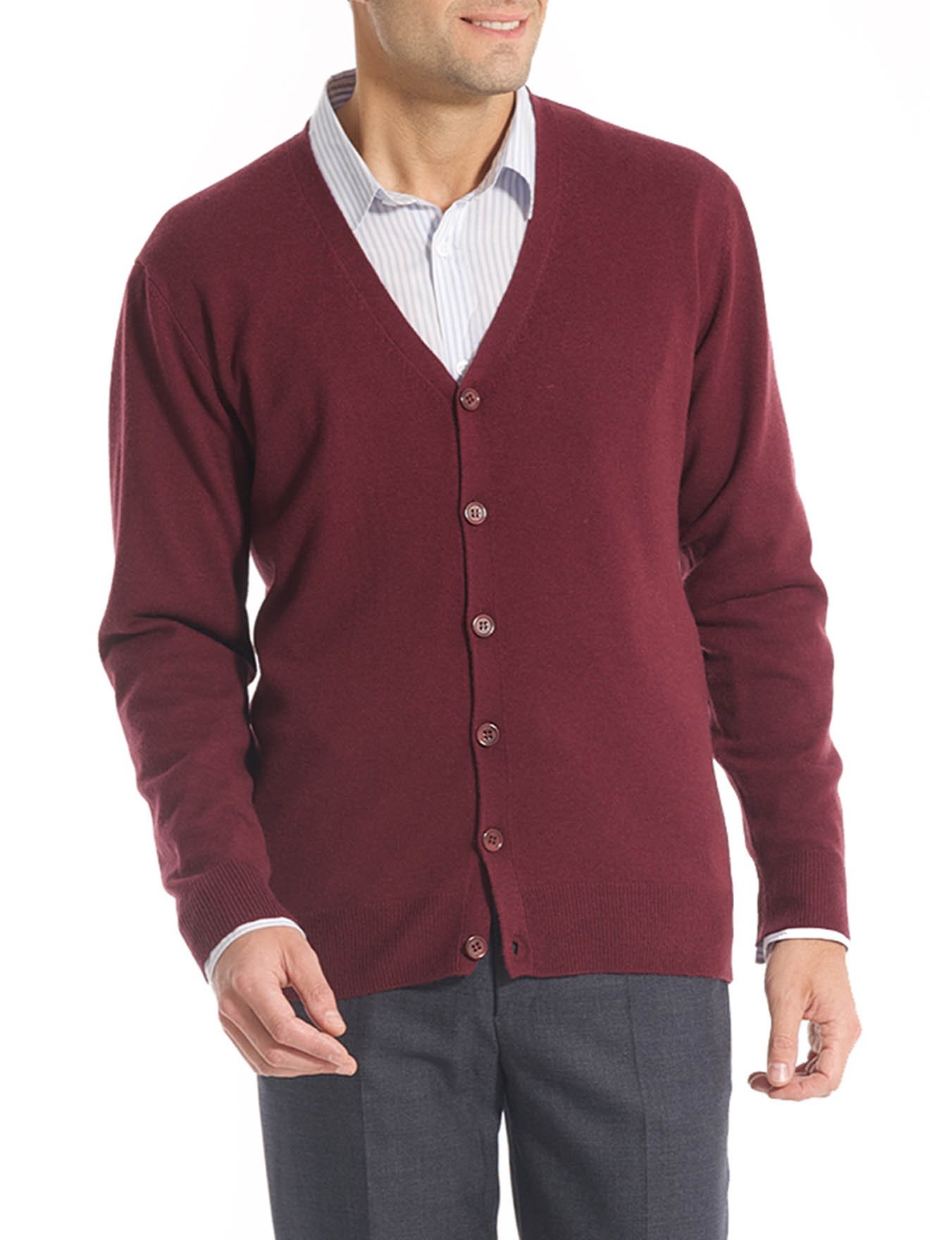 Gilet boutonné laine et cachemire