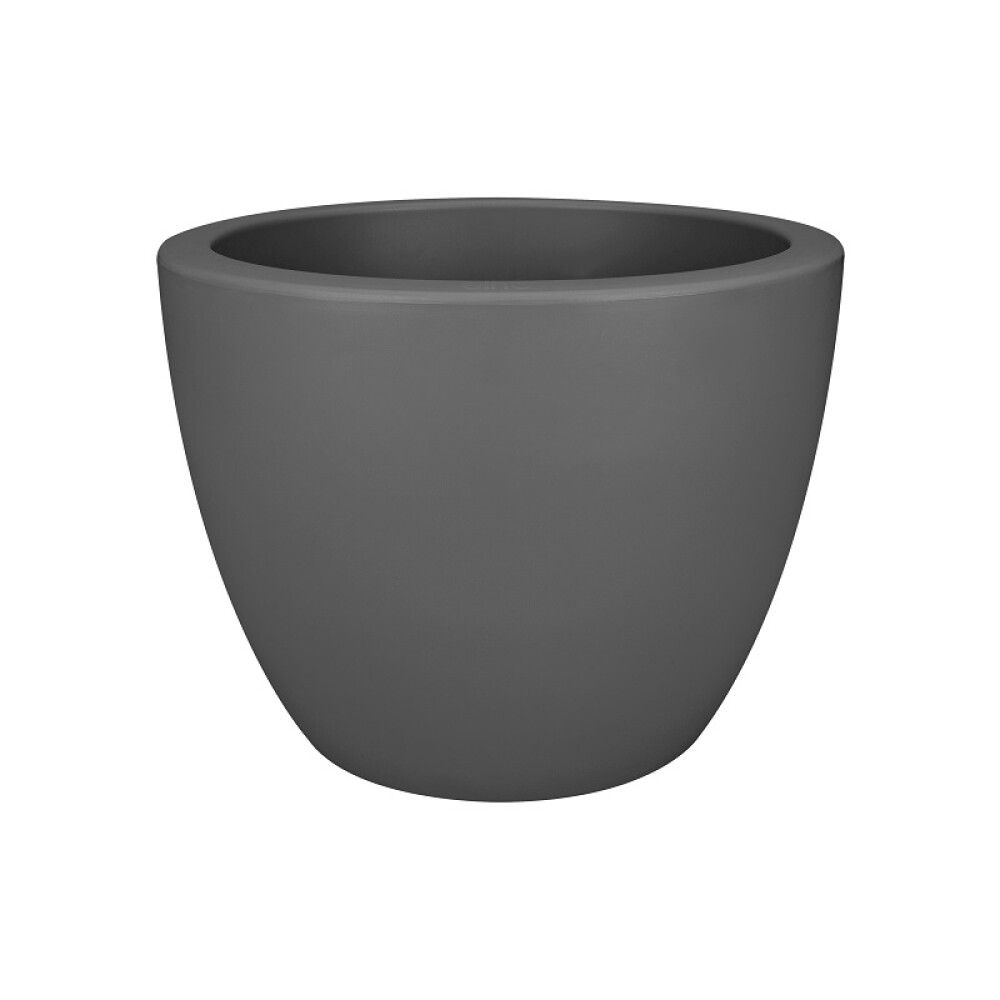 UTEPOTTE ELHO PURE SOFT ROUND 50CM MED HJUL ANTRASITT