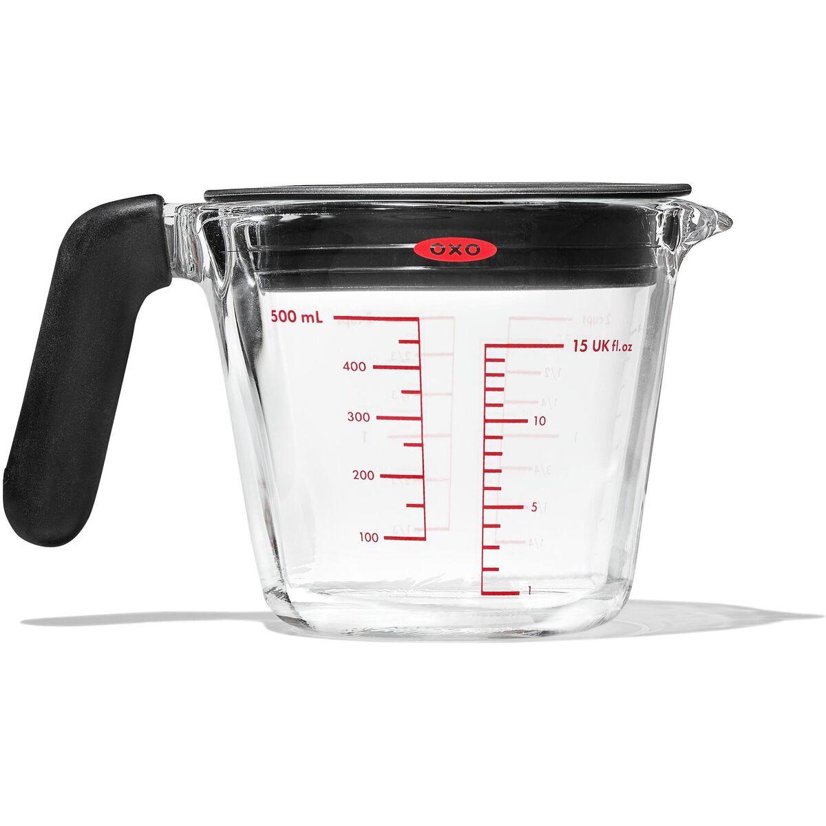 Målebeger med lokk 0,5 liter, glass