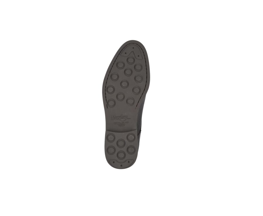 Bottine cuir homme à lacets Chocolat Grainé - KEMERTON GOMME CITY