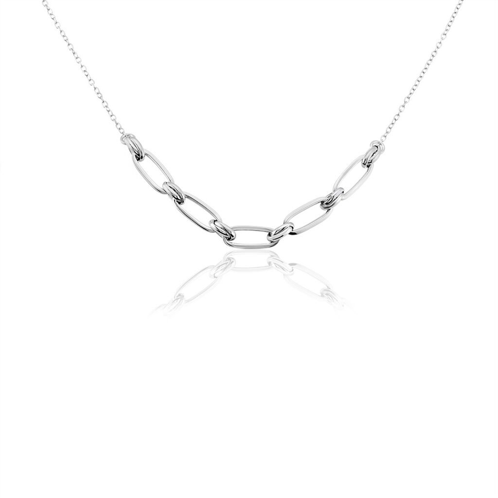Collier Argent Blanc Stan