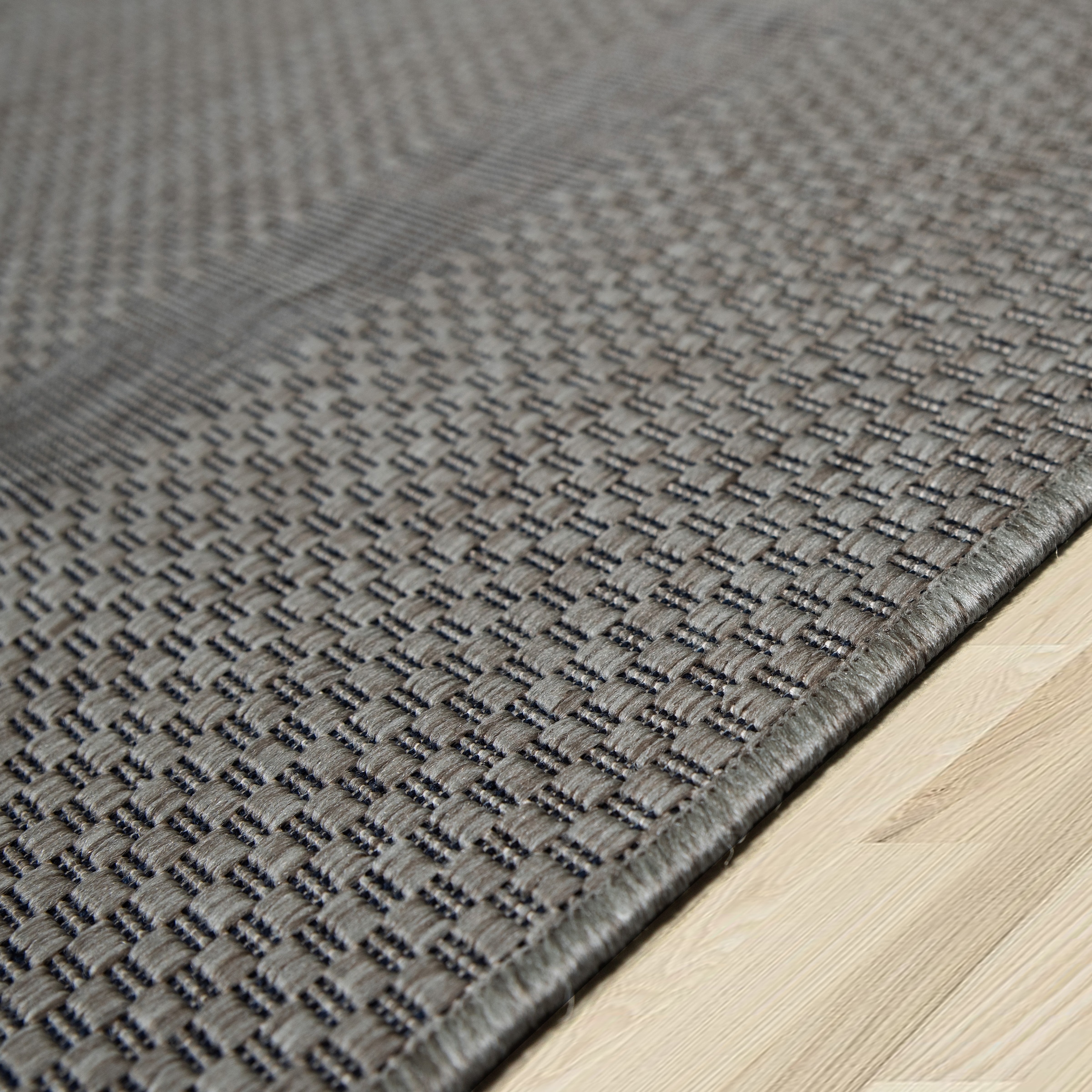 my home Teppich »Venedig Bordüre auch als Läufer erhältlich« rechteckig 3 mm Höhe In- und Outdoor geeignet, Sisal-Optik, Wetterfest & UV-beständig