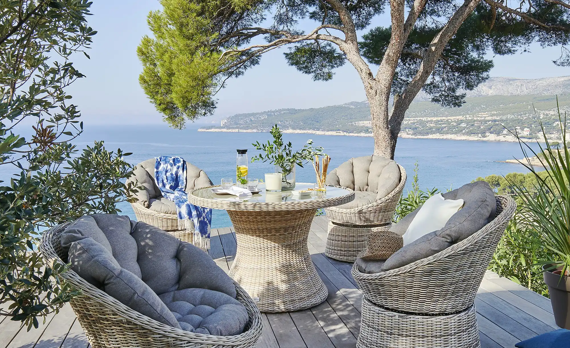 a casa mia Runder Gartentisch Nizza