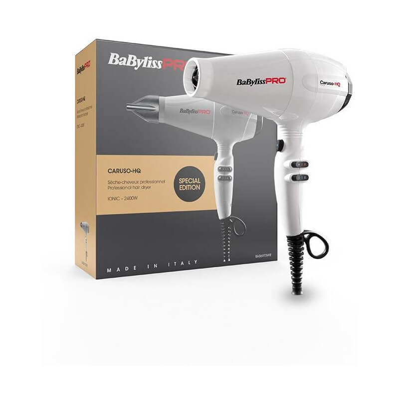 Sèche-cheveux BaByliss Pro ionic Caruso HQ blanc 2400W