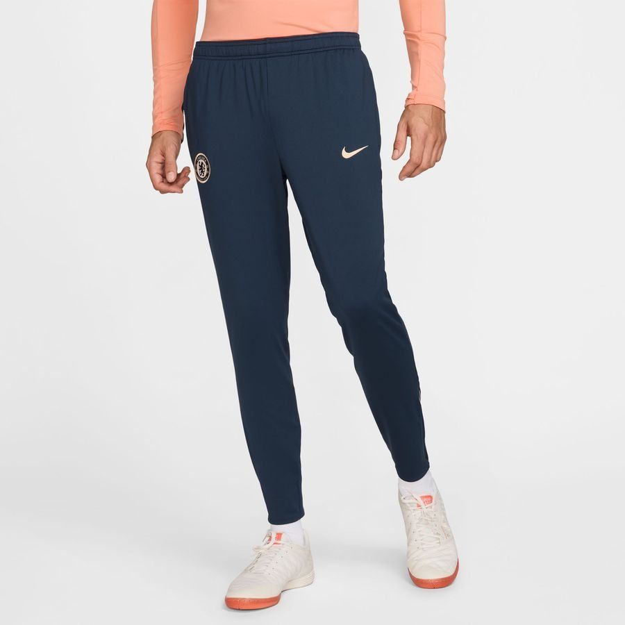 Chelsea Bas de Survêtement Dri-FIT Strike - Bleu Foncé/Orange
