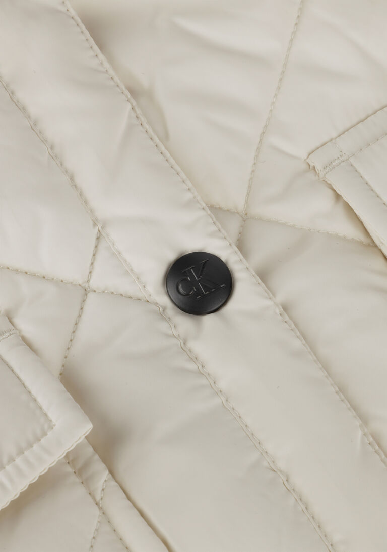 CALVIN KLEIN gebroken wit calvin klein jack quilted wide overshirt