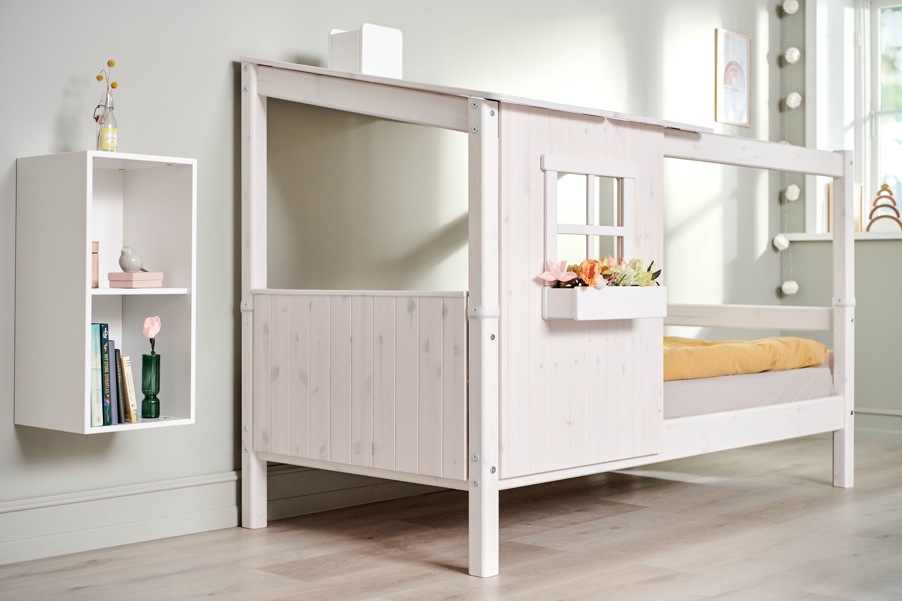 Flexa ROOMIE Wandregal - Weiss / B: 72.0 cm x T: 34.5 cm x H: 34.5 cm