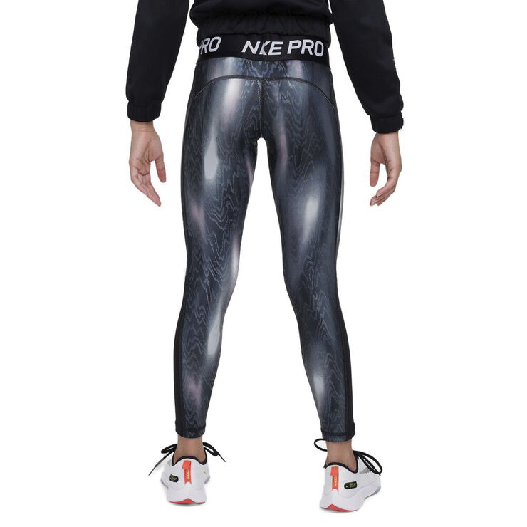Nike Pro Warm Icon Clash Printed tights Sort