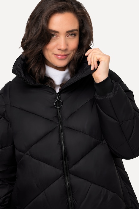 HYPRAR 2-in-1-Pufferjacke, Ärmel abnehmbar, Stehkragen