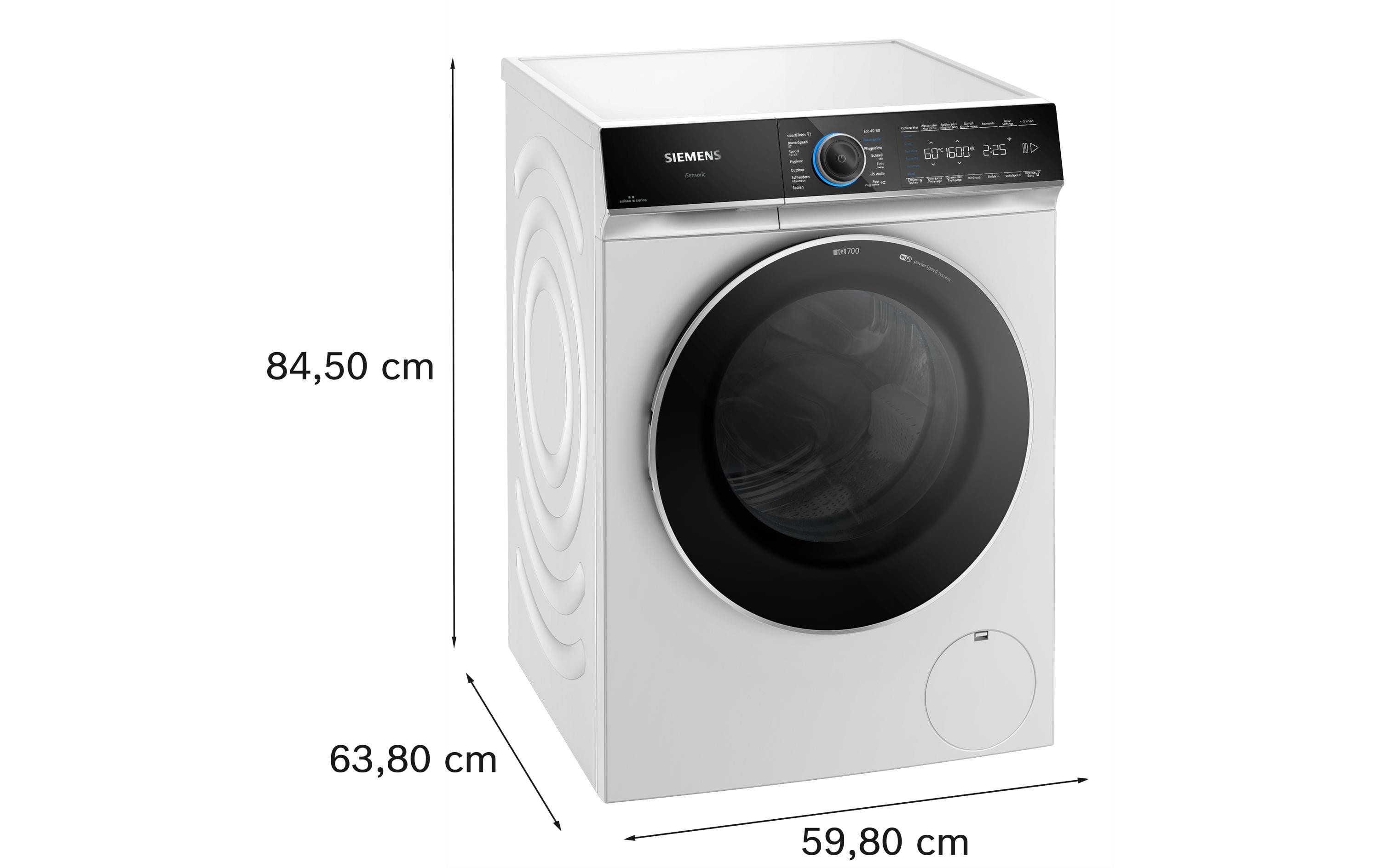 Waschmaschine WG56B214CH Links<br>Frontloader mit 10 kg Ladekapazität