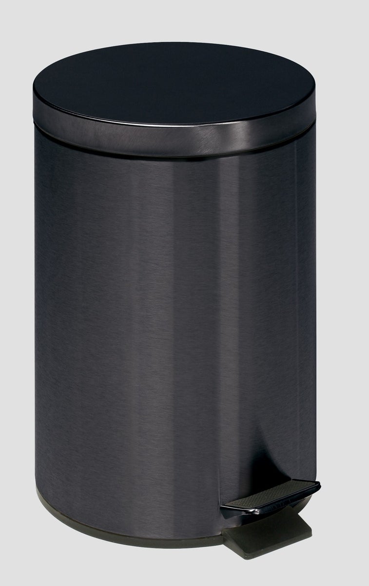 PROREGAL Robuuste pedaalemmer met binnenemmer en handgreep, 20 liter, HxBxD 45 x 29 x 29 cm, gegalvaniseerd staal, antraciet