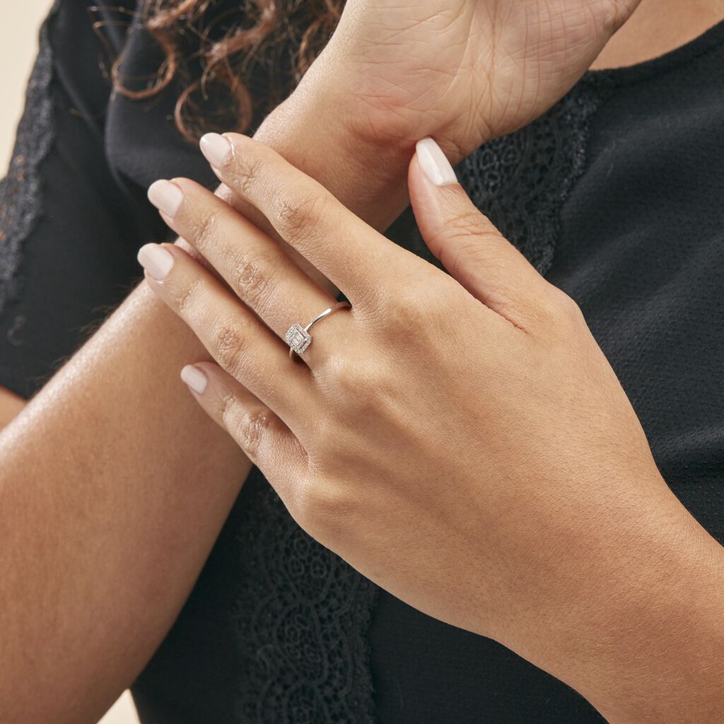 Bague Collection 1986 Or Blanc Diamant
