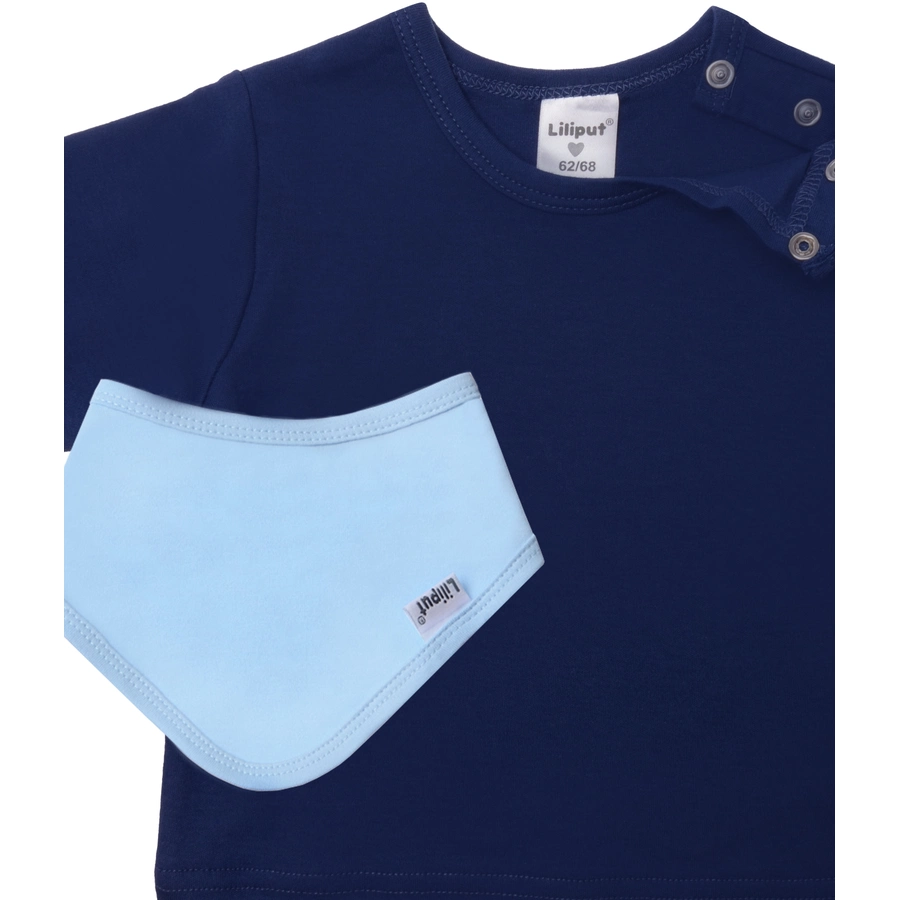 Liliput Langarmshirt mit Halstuch dunkelblau