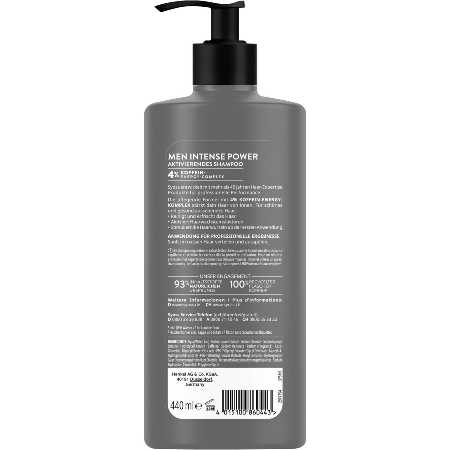 Syoss Shampoo Men Power