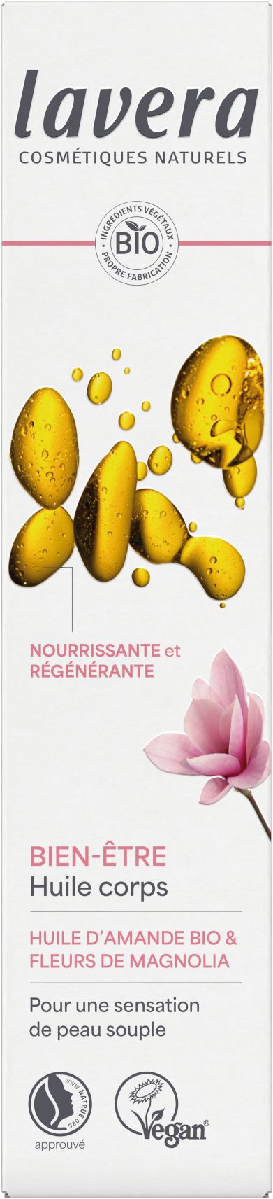 LAVERA Body Öl<br>100 ml, Flasche, Öl, verwöhnend Bio Mandelöl & Magnolienblüten