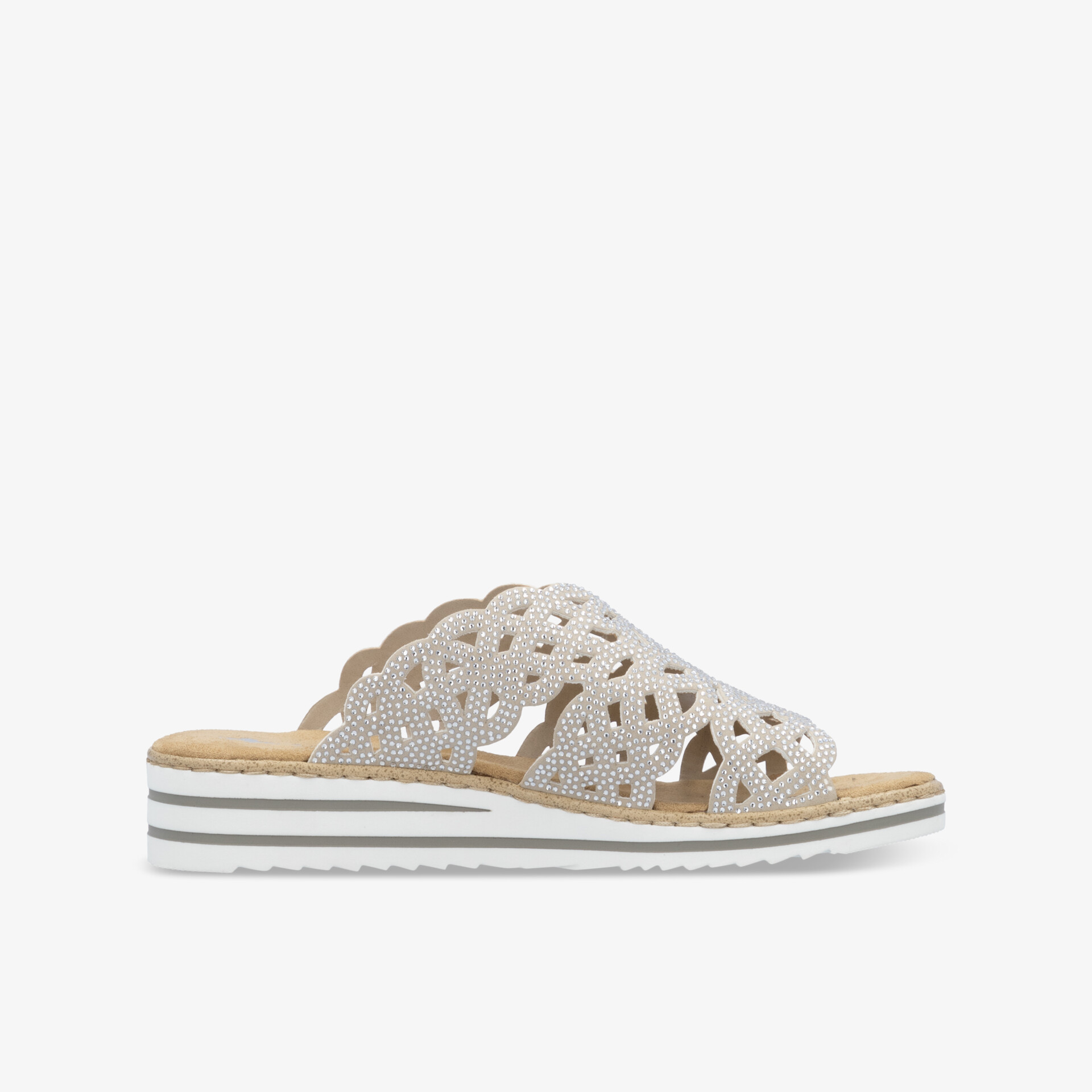 rieker Damen Pantoletten beige