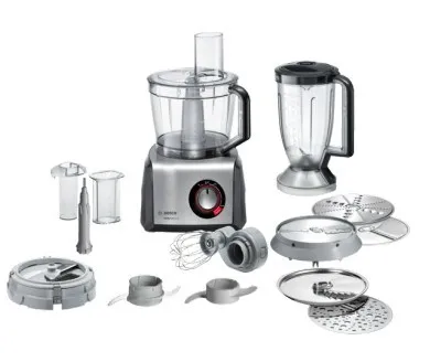 Bosch MultiTalent 8 MC812M865 - Køkkenmaskine - 1250 W - børstet rustfrit stål/sort