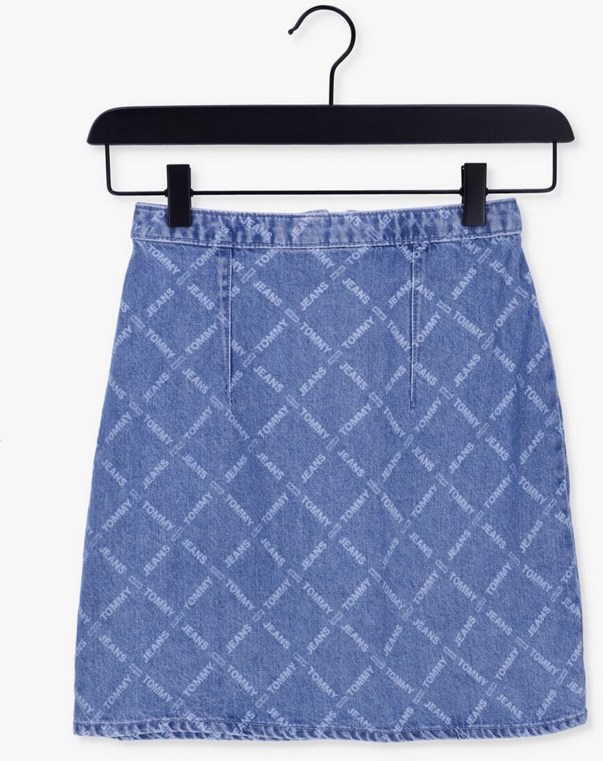 TOMMY JEANS blauwe tommy jeans minirok tjw denim monogram mini skirt
