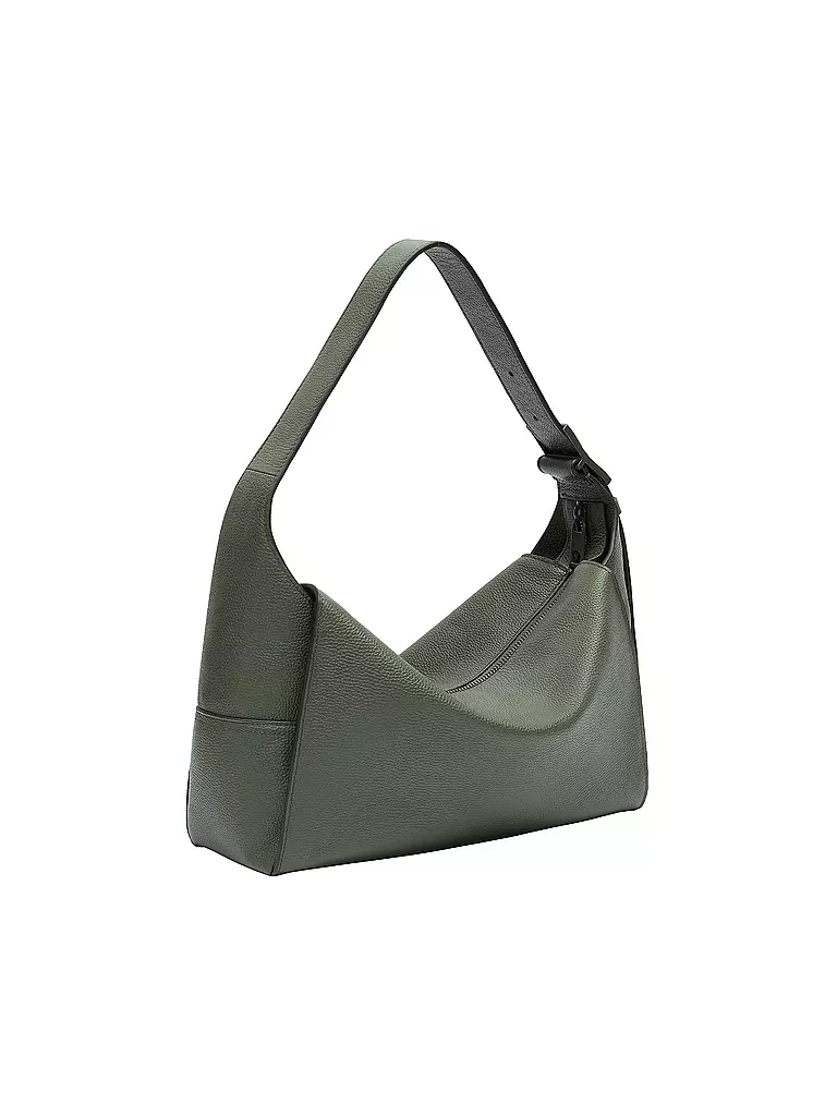 LIEBESKIND BERLIN Ledertasche - Hobo Bag  LOU Medium dunkelgrün