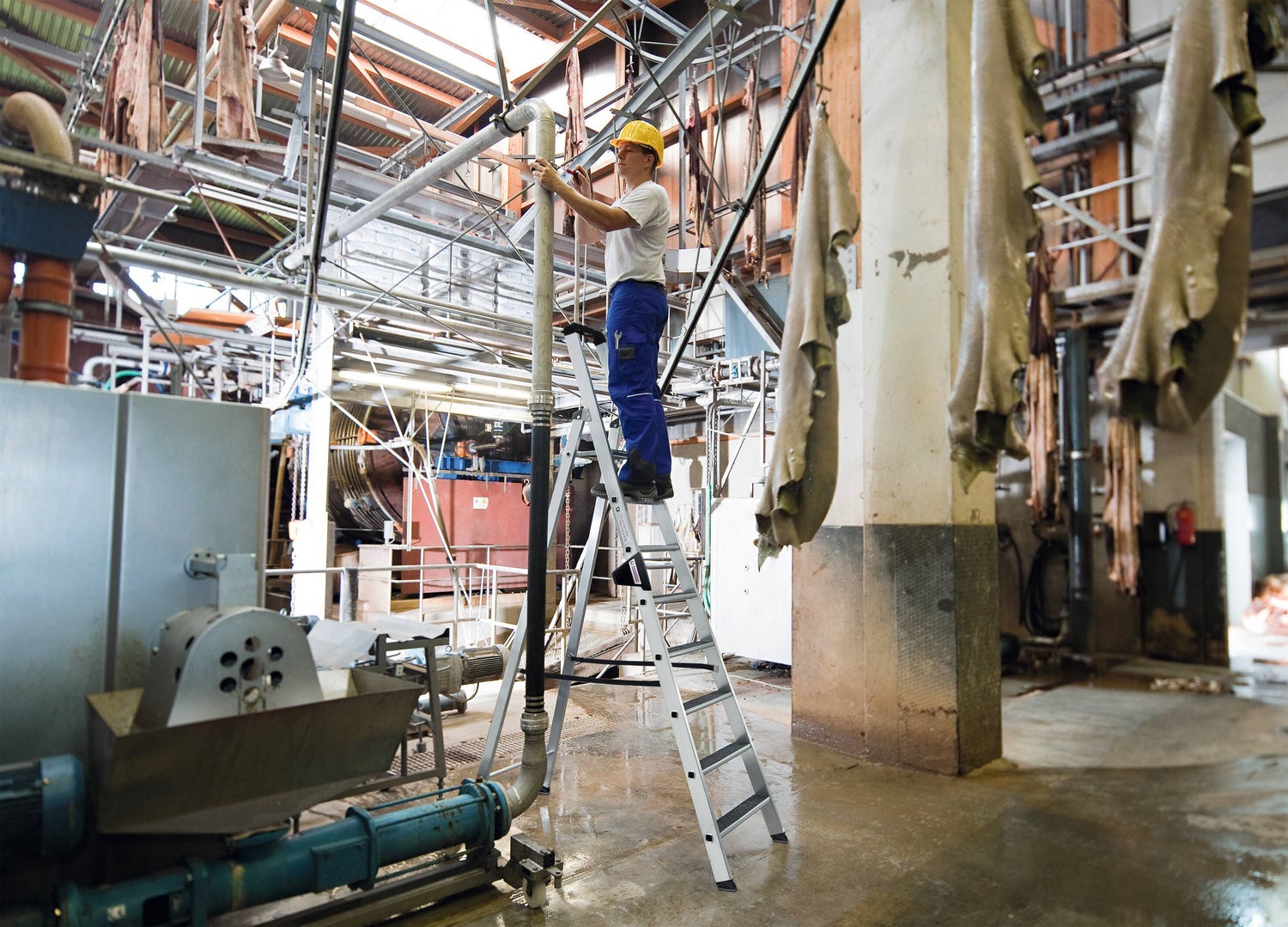 PROREGAL Trapladder, eenzijdige toegang met Clip-Step R13, 3 treden