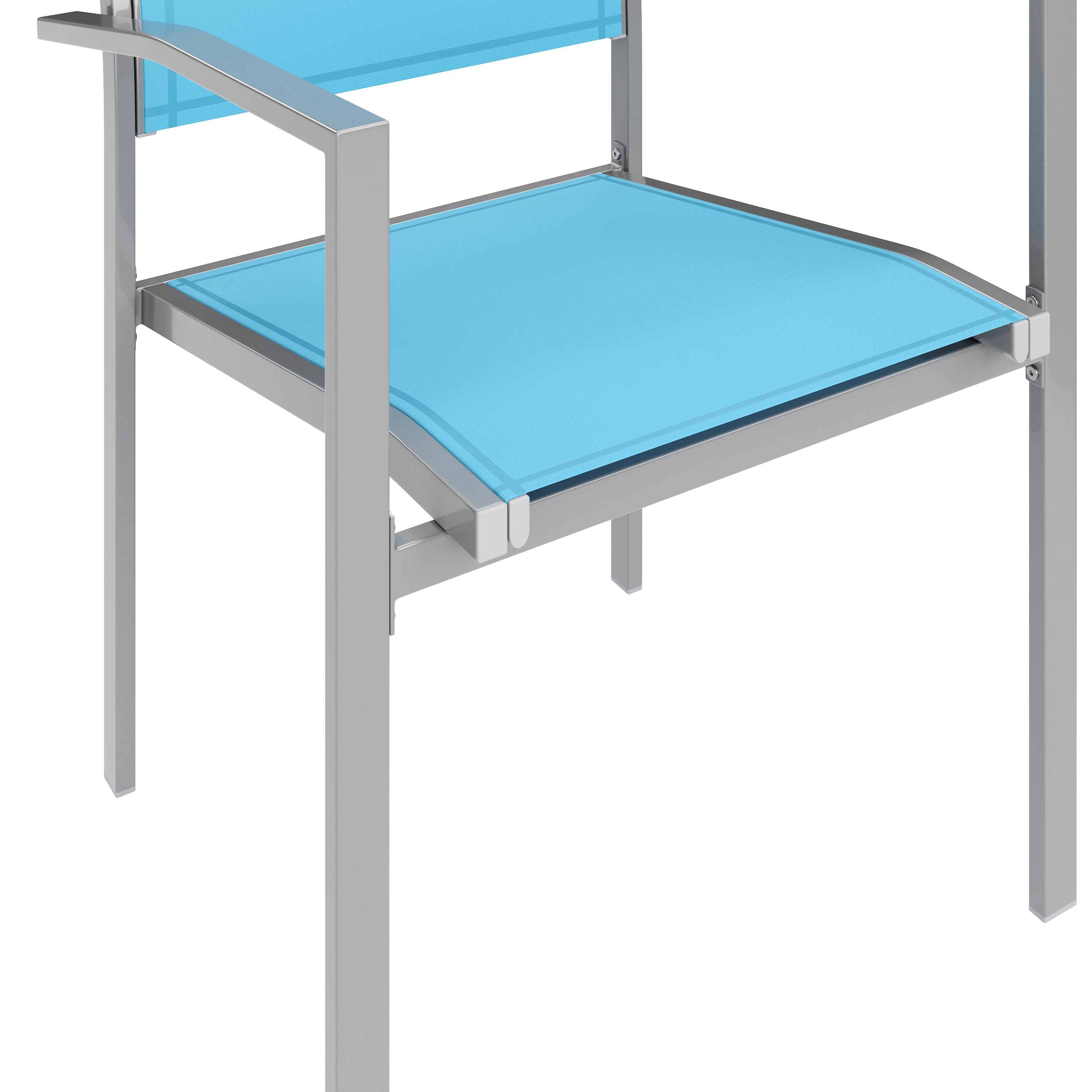 Gartenstuhl ZIA 2er Set blau